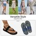 Weibliche Sandalen, Flanell, Gestreifte, Dunkle Tupfer Mit Abgezogenen Tupfen_vogvips.com