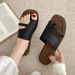 Summer New Style Toe-Loop Sandals For Women, Simple Outdoor Roman Sandals, Retro Non-Slip Versatile Flat Beach Shoes_vogvips.com