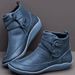 Women's Low Top Martin Boots Casual Lace-Up Ankle Winter Boots European And American Style_vogvips.com