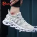 YRZL Men Sports Running Jogging Shoes Casual Sneakers Outdoor Breathable Mesh Women Light Shock-absorption Black Tennis_vogvips.com