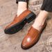 Men's Slip-On Loafers - Classic British Style Breathable Formal Shoes For All Seasons - Round Toe Comfortable Work Shoes For Barbers & Professionals_vogvips.com