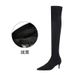183-1 Style Simple Winter Long Thin High Heel Suede Pointed Toe Sexy Slimming Over-the-Knee Boots_vogvips.com