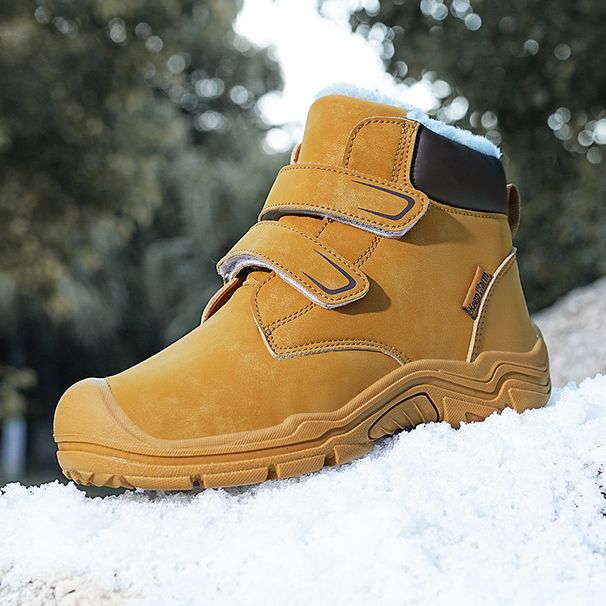 Winter Children's Snow Boots With Cotton For Men, Warm High-top Trendy Thick Cotton Shoes For Women_vogvips.com