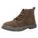European Warm Series New Mid-top Breathable PU Sports Casual Martin Boots Lace-up Large Size_vogvips.com