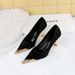 1818-1 European And American Fashion Sexy Nightclub Slimming Wine Glass High Heel Shih Tzu Velvet Shallow Mouth Metal_vogvips.com