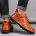 European Warm Series Plus Size 2025 Autumn Winter Genuine Casual Shoes British Style Mid-top Martin Men's Short Trendy Leather Boots_vogvips.com