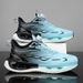 New Men's Shock-Absorbing Spring Spinning Youth Button Popcorn Sports Running Shoes_vogvips.com