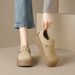 Height-increasing Platform Birkenstocks Women's Retro All-inclusive Birkenstocks Single Shoes Velvet Snow Boots Autumn And Winter_vogvips.com