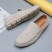 Fashionable 2078 Men's And Women's Loafers Driving Spring Low-top Suede Large Size Slip-on Shoes_vogvips.com