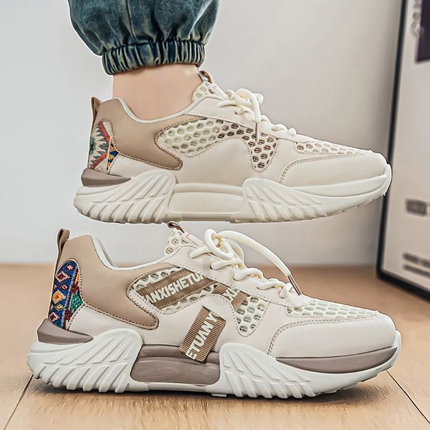 Men's Sports Trendy New Spring And Summer Breathable Thick-soled Casual Shoes, Youth Hong Kong Style Fashion Low-top_vogvips.com
