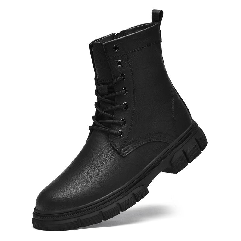 Fleece Martin Boots Large Size Comfortable And Breathable High Help Tooling Boots_vogvips.com
