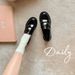 In Stock For Immediate Dispatch Grape Mom Same Retro British Style Round Toe Small Coin Slip On Chunky Heel Thick Sole_vogvips.com