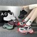 Autumn 2025 Spring Ba Family Old Dad Thick Soled Height Increasing Mesh Couple Casual Trendy Sports Shoes For Men And_vogvips.com