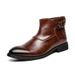 European Warm Series Plus Leather 38-48 Size Short Men's Martin Boots Men_vogvips.com