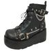 Demonia Thick-soled 2025 New Model With Rivet Pendants, Short-cut Martin For Women, European And American Dark Punk_vogvips.com