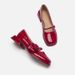 Rose Square Toe Mary Jane Shoes Retro Patent Leather One Strap Thick Heel Flat Shoes Women's Medium Heel Small Leather Shoes_vogvips.com