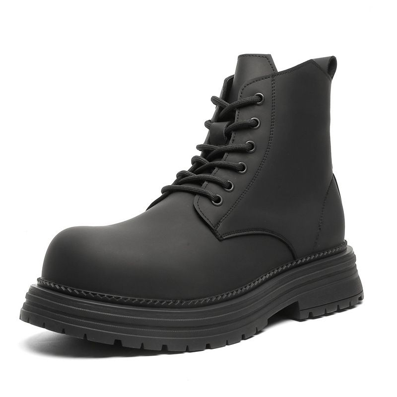 Vintage Martin Boots Men's High-top Locomotive Leather Boots Men's Heavy American Tooling Boots_vogvips.com