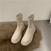 Black Designer Boots Women's Casual Canvas Shoes - Comfortable, Wear-Resisting Outdoor Footwear_vogvips.com