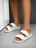Women's Casual Simple Buckle-Adjustable Eva One-Piece Flat-Sole Slip-On Slippers Suitable For Home And Outdoor Beach Use_vogvips.com