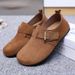 Women's 2026 New Model Slip-on Retro Casual Shoes, Fashionable And Versatile, Soft-soled Comfortable Flat_vogvips.com