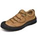 Men's Work Shoes Autumn Genuine Leather Outdoor Casual Shoes Non-Slip Low-Top Lace-Up Toe-Covering Hiking Shoes_vogvips.com