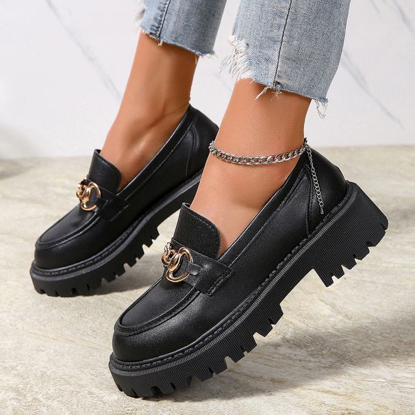Stylish Women's New Platform Slip-on Loafers_vogvips.com
