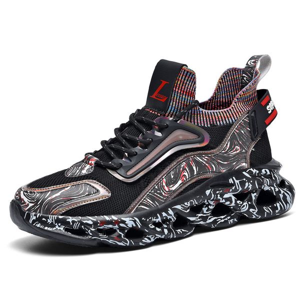 3010 Men's Running Shoes For Spring And Summer, Low-top, Fly-knit Mesh Upper, Lightweight, Twisted Sole, Cushioned,_vogvips.com