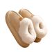Women's Slippers Autumn And Winter, Non-Slip Thick Sole, Wearable Outside, Closed Heel, Warm Furry Plush, Soft_vogvips.com