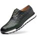 European Warm Series Top Layer Pointed Toe Breathable Leather British Style Lace-up Casual Cowhide Spring Single Fashion Men's Shoes_vogvips.com