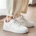 Spring Summer New Breathable Sneakers, Men's Trendy Versatile Thick-Soled White Shoes, Sports And Casual Shoes_vogvips.com