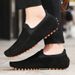 Solid Color Simple Bean Shoes Trend Foot Set Men's Shoes Fashion Large Size Casual Shoes_vogvips.com