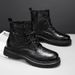 European Warm Series Autumn Winter Fashion Martin Genuine Leather Casual Big Toe Work Men's Boots Height Increasing Large Size_vogvips.com