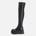 Over-the-Knee For Women, Non-Marked Version, Petite Size, Spicy Thick-Soled Stretch Boots, Height Increasing,_vogvips.com