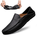 Italian Mens Casual Luxury Brand Summer Men Loafers Genuine Leather Moccasins Light Breathable Slip On Boat Shoes_vogvips.com
