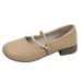 Autumn Mary Jane Shoes With Skirt Soft-soled Women's Shoes Late Evening Breeze Gentle Low-heeled Fashion Single Shoes Women_vogvips.com