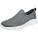 Euro Step Men's Summer Breathable Hollow Mesh Lightweight Odor-Resistant Travel Casual Thick Sole Slip-On Lazy Shoes Large Size_vogvips.com
