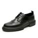 Euro Step Business Casual Lace-up British Style Breathable Leather Men's Trendy Brogue Carved Hairstylist Wedding Shoes_vogvips.com