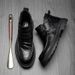 European Warm Series Men's High-Top Winter Genuine Leather Fleece-Lined Warm Business Casual Thick-Soled Loafers_vogvips.com