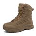 Men's Tactical Boots For Outdoor Hiking & Training - Breathable, Durable, Slip-Resistant Military Boots In Black_vogvips.com