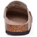 Crestar Fashion Clogs Slippers For Women Classic Suede Men Mules Cork Footbed Leather Potato Shoes With Arch Support Beach Slide_vogvips.com