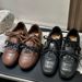 Women's With Buckle Straps, American Retro German-style Flat Casual Shoes, 2026 New Cortez Shoes_vogvips.com