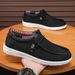 Chulefu Casual Men's Sail Leather Surface Shoes, Shoe Covers, Lazy Feet, One Foot Pedaling_vogvips.com