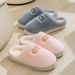 Home Autumn Winter Men Indoor Non-Slip Thick Sole Fleece-Lined Warm Cotton Slippers Couples Comfortable Maternity Shoes_vogvips.com