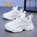 Boys' 2025 New Spring And Autumn Children's Mesh Sports Winter Leather Girls' Casual White Shoes_vogvips.com