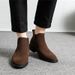 Large size men's shoes autumn and winter British casual shoes frosted shoes Korean version of short boots tide_vogvips.com