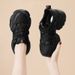 Wholesale Sports Women's Dad Shoes 2025 New Spring Autumn Genuine Leather Versatile Thick Sole Flat Soft Sole Casual Women's Shoes_vogvips.com