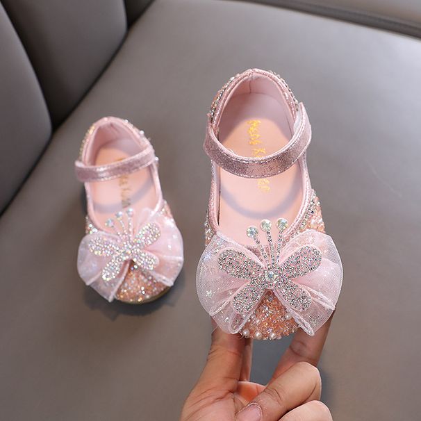 New Lady Baby Girls Girl Princess Diamond Single Shoe Shoes Dance Show Shoes_vogvips.com