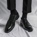 Low-top Leather Shoes Plus Size Lace-up Business Dress Shoes_vogvips.com