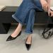 Small Wow Women's French-Inspired Pointed Toe Low Heel Pumps - Soft Leather-Like Slip-On Shoes For Women, Comfortable & Stylish_vogvips.com