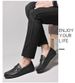 Loafers Men's Leather Shoes Loafers Doudou Shoes Plaid_vogvips.com